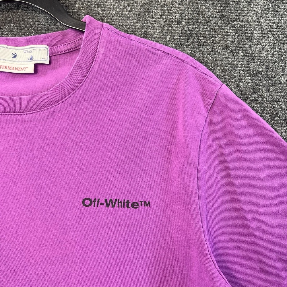 Off-White Jumbo Arrow Over Tee 'Orchid' Purple Small Boxy Streetwear RARE Color